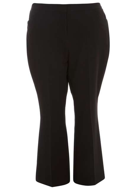 **DP Curve Black Formal Tailored Bootcut Trousers